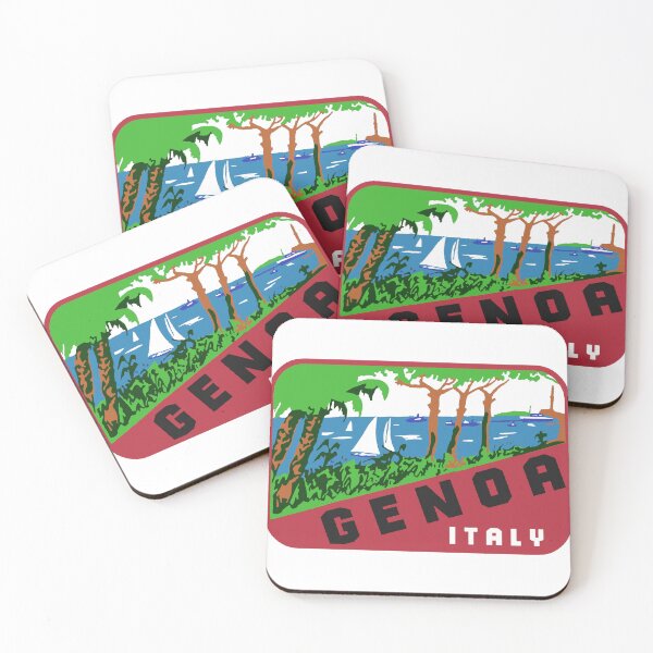 Item preview, Genoa Italy Vintage Style Decal designed and sold by Decal Mania.