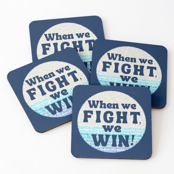 Item preview, When We Fight We Win Harris Walz Democrat 2024 designed and sold by GroovyGal.