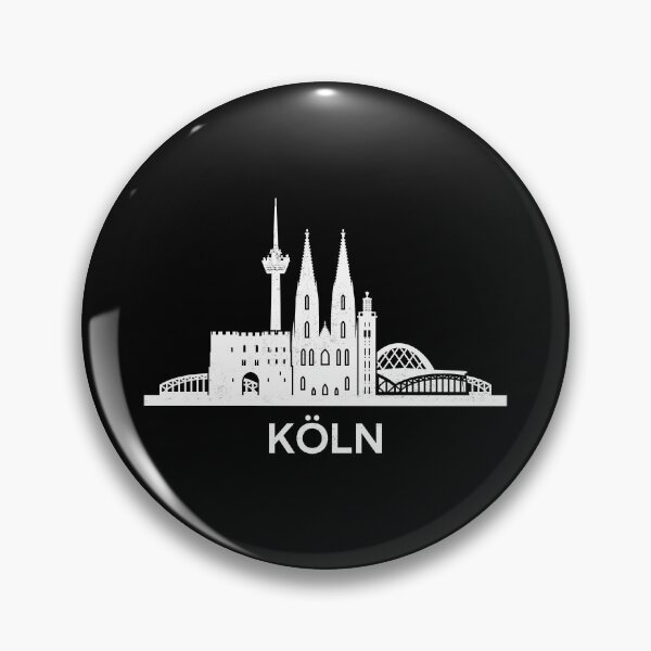 Item preview, Minimalist Cologne Skyline Silhouette White designed and sold by strixvariaart.