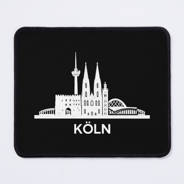Item preview, Minimalist Cologne Skyline Silhouette White designed and sold by strixvariaart.