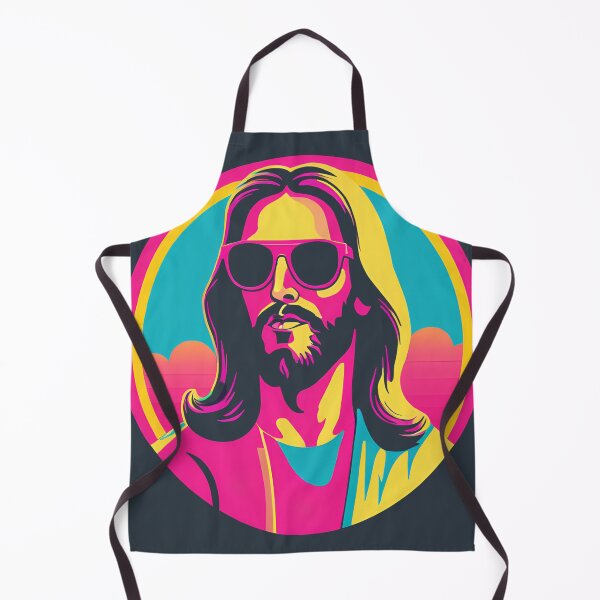 Item preview, Heavenly Cool Jesus with Retro Sunglasses Pop Art T-Shirt designed and sold by pixelandcrafted.