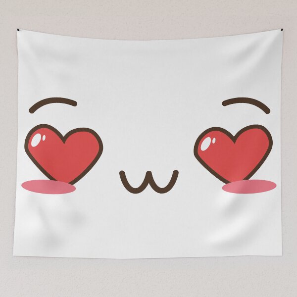 Item preview, love kawaii Japanese emoji  designed and sold by FaddyFog.