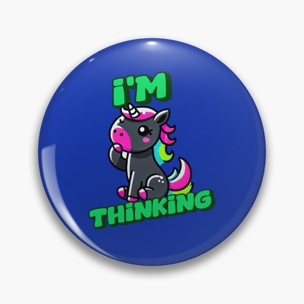 Item preview, I'm Thinking - Charlie Incredible art for the unicorn lover in your life, great gift for daughters, girlfriends, wives and more designed and sold by 3DAF.
