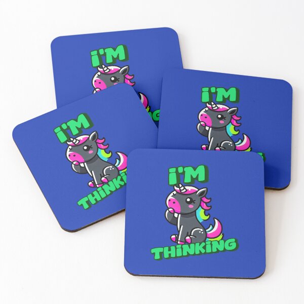 Item preview, I'm Thinking - Charlie Incredible art for the unicorn lover in your life, great gift for daughters, girlfriends, wives and more designed and sold by 3DAF.