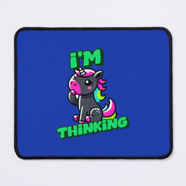 Item preview, I'm Thinking - Charlie Incredible art for the unicorn lover in your life, great gift for daughters, girlfriends, wives and more designed and sold by 3DAF.