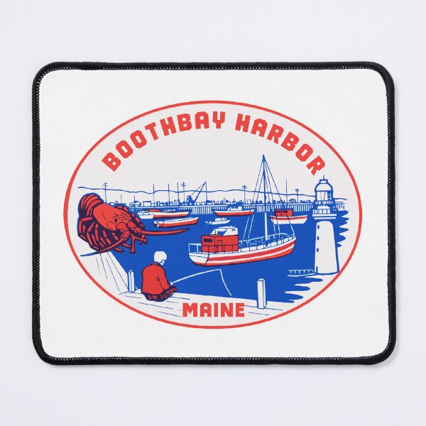 Item preview, Boothbay Harbor Vintage Style Decal designed and sold by Decal Mania.