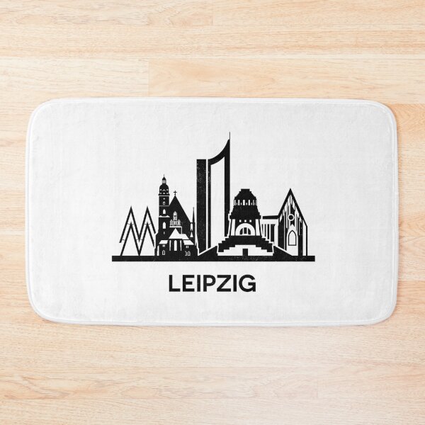 Item preview, Leipzig Skyline Silhouette Black designed and sold by strixvariaart.