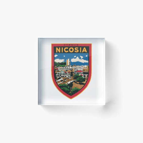 Item preview, Nicosia Cyprus Vintage Style Decal designed and sold by Decal Mania.