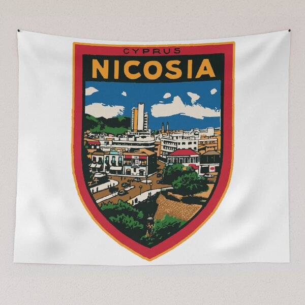 Item preview, Nicosia Cyprus Vintage Style Decal designed and sold by Decal Mania.