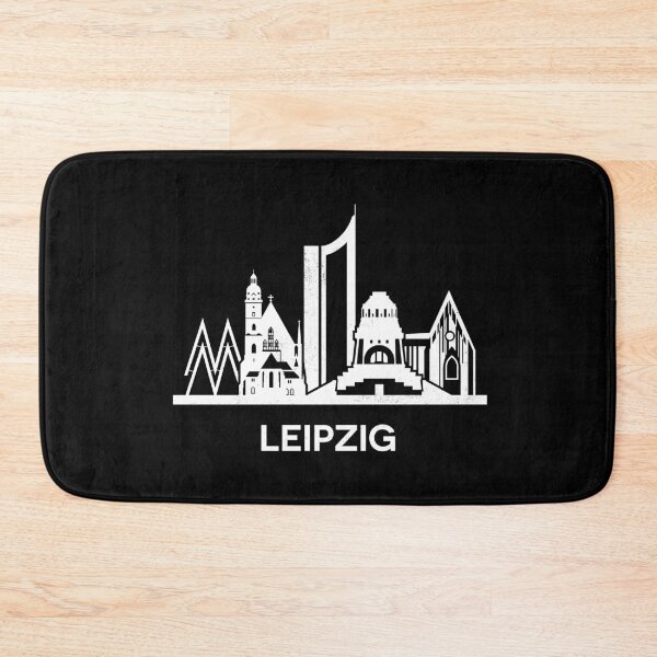 Item preview, Leipzig Skyline Silhouette White designed and sold by strixvariaart.