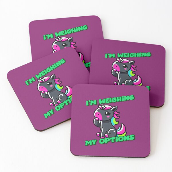 Item preview, I'm Weighing the Options - Charlie Incredible art for the unicorn lover in your life, great gift for daughters, girlfriends, wives and more designed and sold by 3DAF.