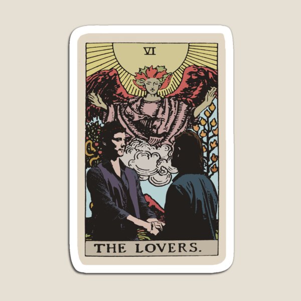 Aperçu de l'œuvre La carte de tarot des amoureux Queliot créée et vendue par commonearthworm.