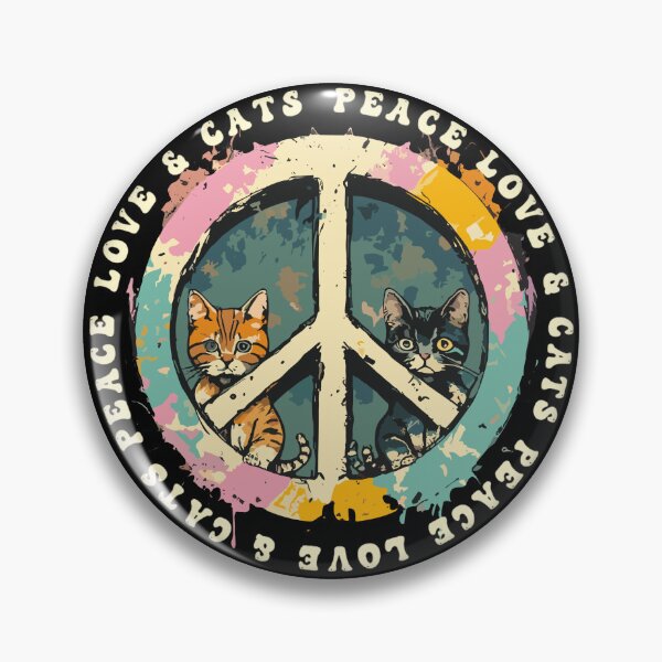 Item preview, Peace Love Cats T Shirt designed and sold by PetSafari.