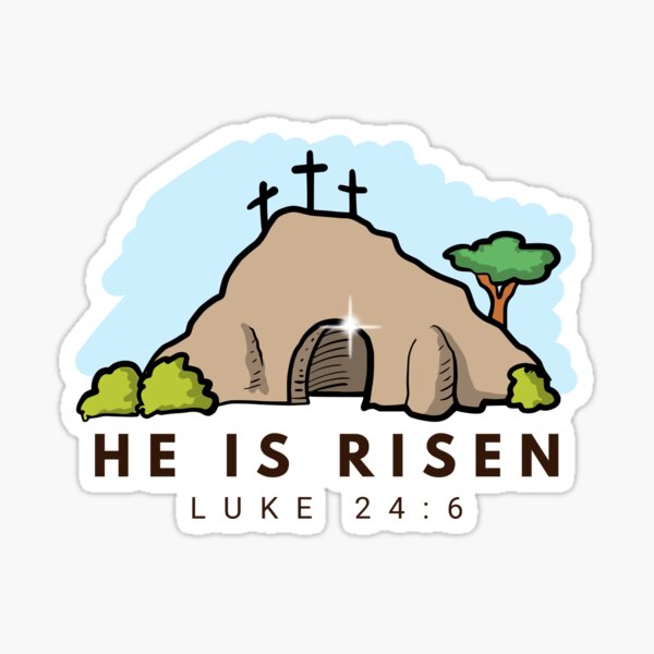 Item preview, He is Risen designed and sold by Motv8byHim.