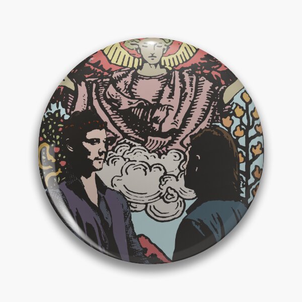 Item preview, The Lovers Tarot Card Queliot designed and sold by commonearthworm.