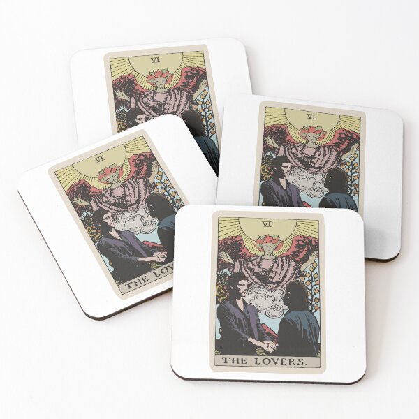 Item preview, The Lovers Tarot Card Queliot designed and sold by commonearthworm.