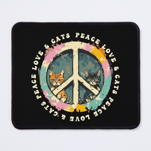 Item preview, Peace Love Cats T Shirt designed and sold by PetSafari.