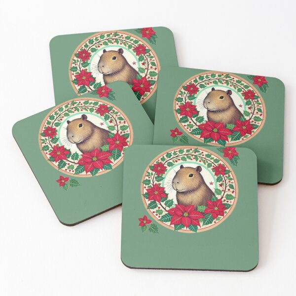 Item preview, Capybara Christmas designed and sold by FrictionMaxxing.
