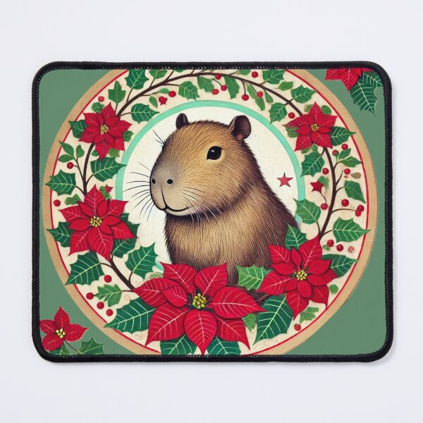 Item preview, Capybara Christmas designed and sold by FrictionMaxxing.