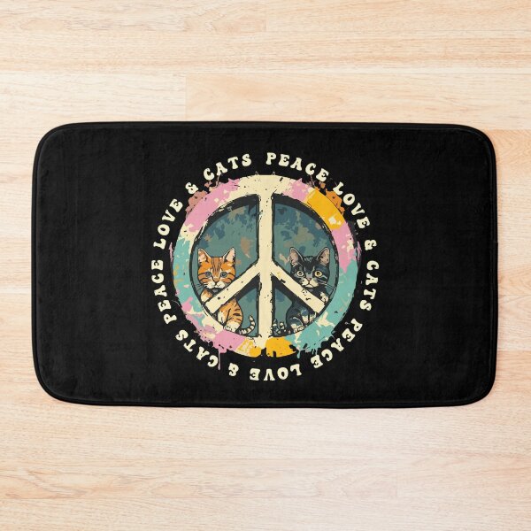 Item preview, Peace Love Cats T Shirt designed and sold by PetSafari.