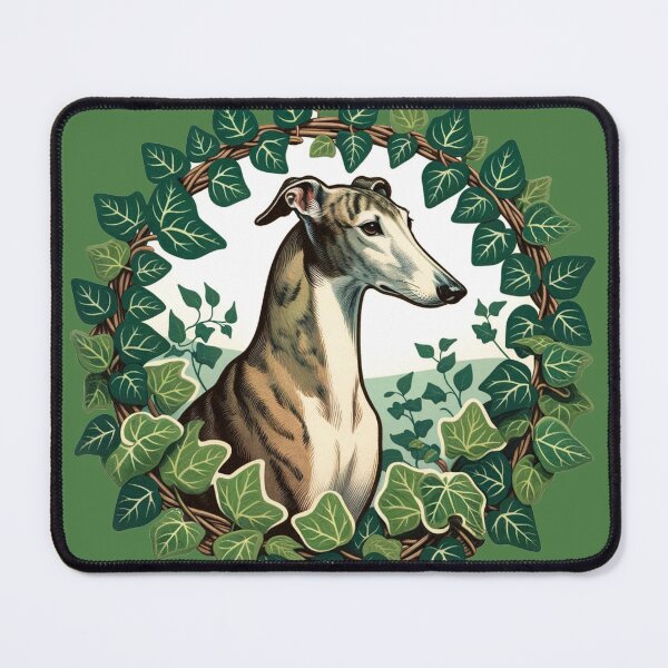 Item preview, Brindle Greyhound Ivy designed and sold by FrictionMaxxing.
