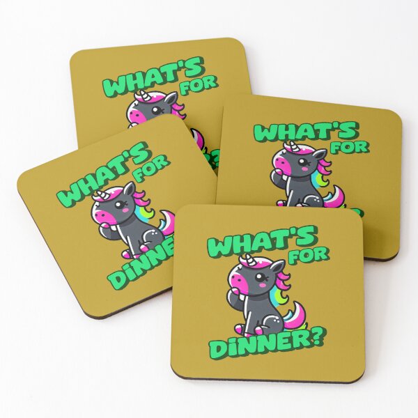 Item preview, What's for Dinner? - Charlie Incredible art for the unicorn lover in your life, great gift for daughters, girlfriends, wives and more designed and sold by 3DAF.