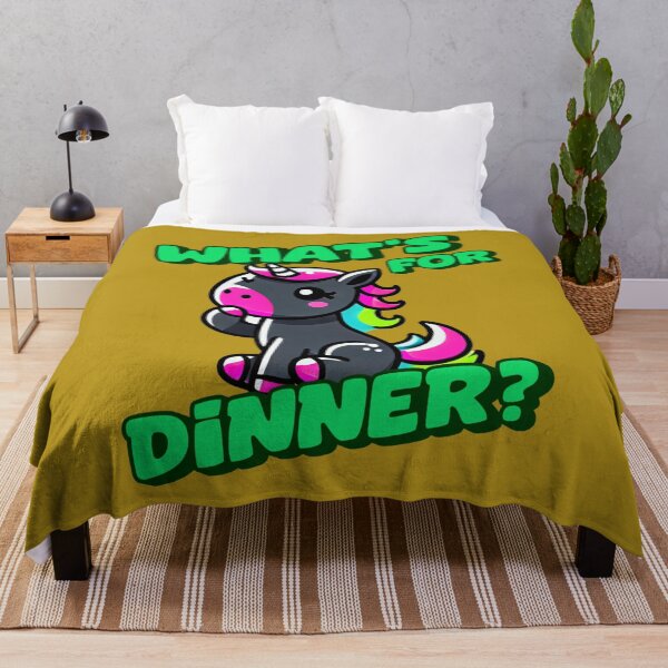 Item preview, What's for Dinner? - Charlie Incredible art for the unicorn lover in your life, great gift for daughters, girlfriends, wives and more designed and sold by 3DAF.
