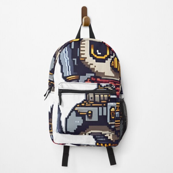 Item preview, Pixel Art Warrior Owl in Samurai Gear designed and sold by ArtsyWishesShop.