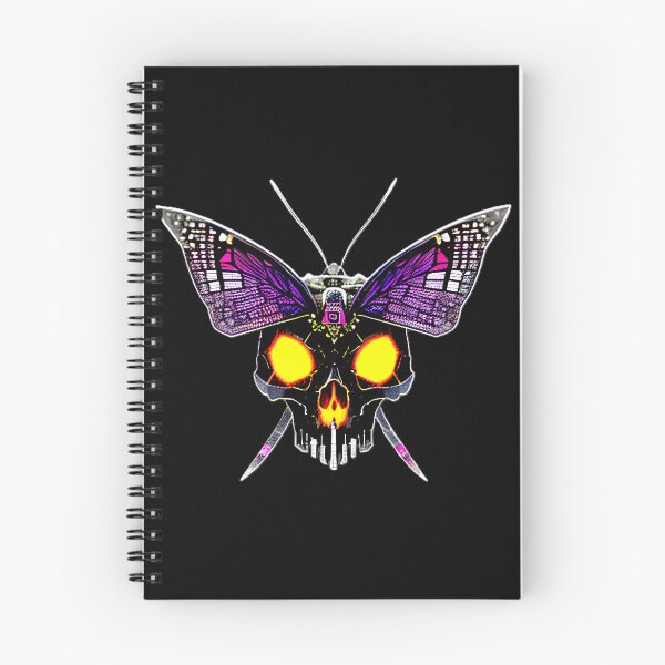 Item preview, cyber sci fi skull moth designed and sold by Capacitor-Ant.