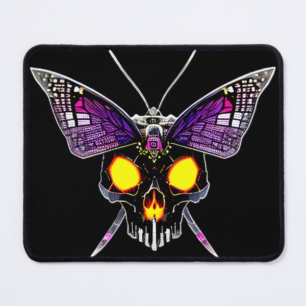 Item preview, cyber sci fi skull moth designed and sold by Capacitor-Ant.