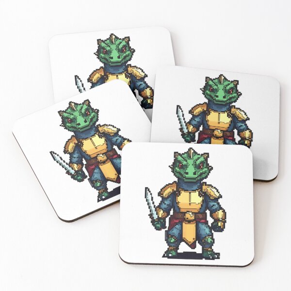 Item preview, Pixel Komodo Dragon Warrior designed and sold by NaturePixel.