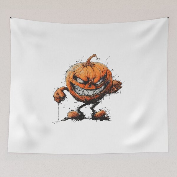 Item preview, Fierce Halloween Pumpkin | Creepy Pumpkin | Dark Halloween designed and sold by Petru&Myself.