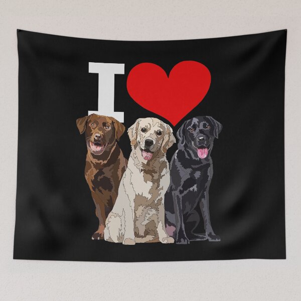 Item preview, I Love Labradors Puppy Dogs designed and sold by Just-Arts-4U.
