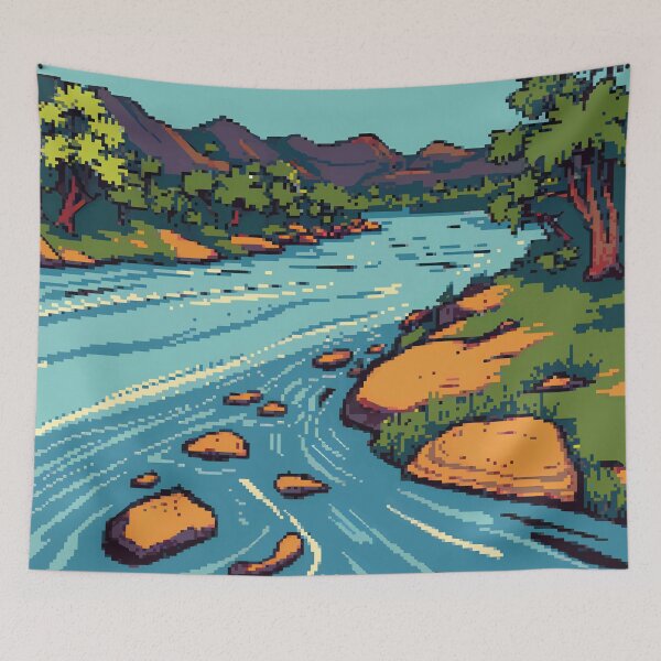 Item preview, Pixel Zambezi River Flow designed and sold by NaturePixel.