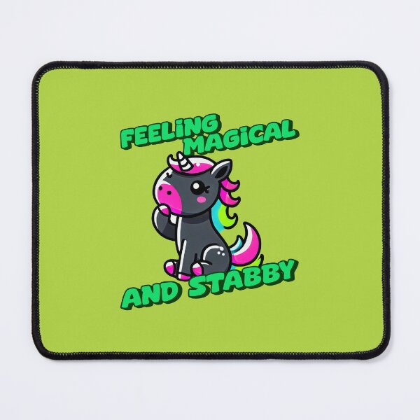 Item preview, Feeling Magical and Stabby - CharlieIncredible art for the unicorn lover in your life, great gift for daughters, girlfriends, wives and more designed and sold by 3DAF.