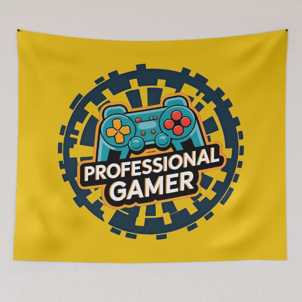 Item preview, Cool Professional Gamer Retro Game Controller Logo designed and sold by TheArtOfPat.