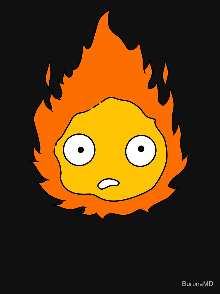 Thumbnail 7 von 7, Classic T-Shirt, Calcifer designt und verkauft von BurunaMD.
