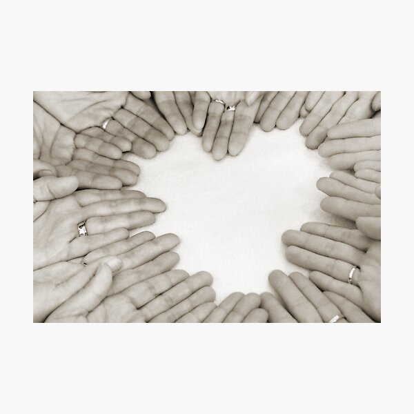 Hands: Love Photographic Print
