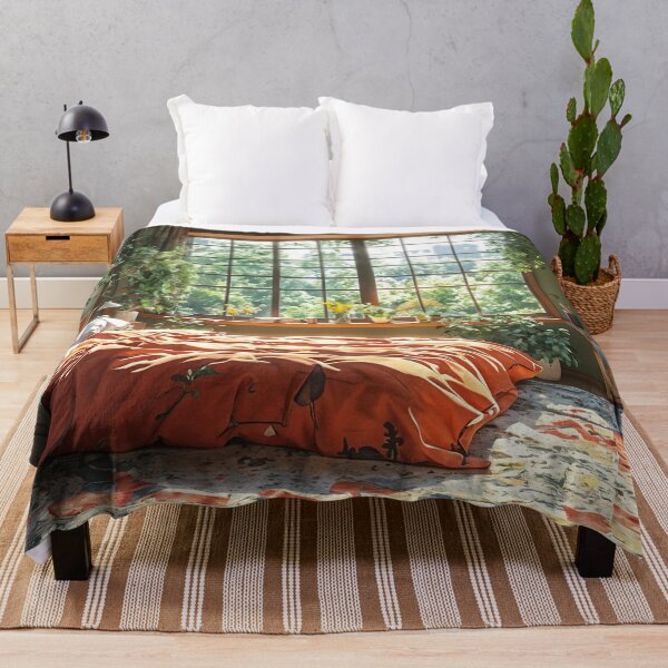Item preview, Serene Morning: A Sunlit Bedroom Oasis designed and sold by oanaunciuleanu.