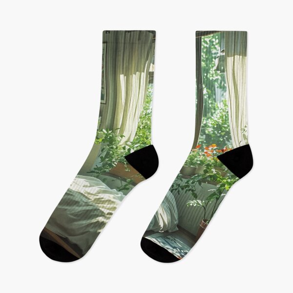 Item preview, Serene Morning: A Sunlit Bedroom Oasis designed and sold by oanaunciuleanu.