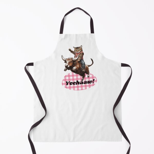 Item preview, Yeehaw! Ride 'Em - Bull Riding Cat Cowboy designed and sold by zwrohn.