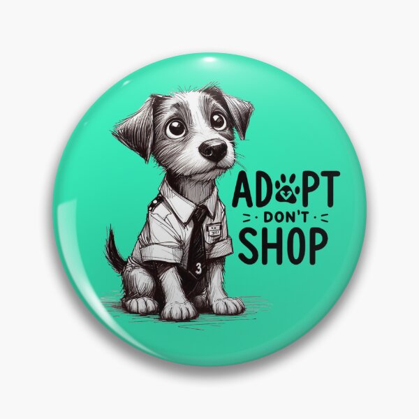 Item preview, Adopt don't shop a cute dog designed and sold by VisualHut.