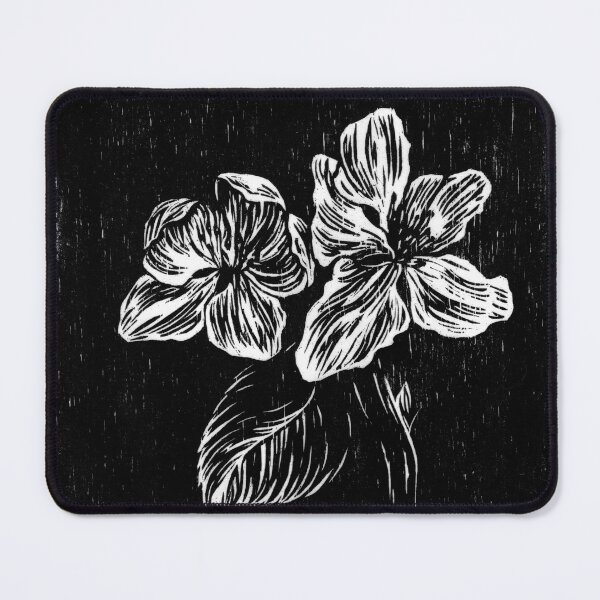 Item preview, Woodcut print flowers drawing designed and sold by Asyral20.