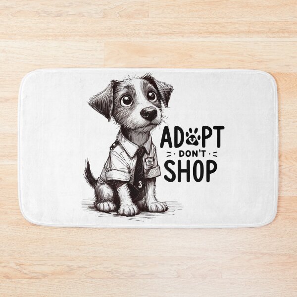 Item preview, Adopt don't shop a cute dog designed and sold by VisualHut.