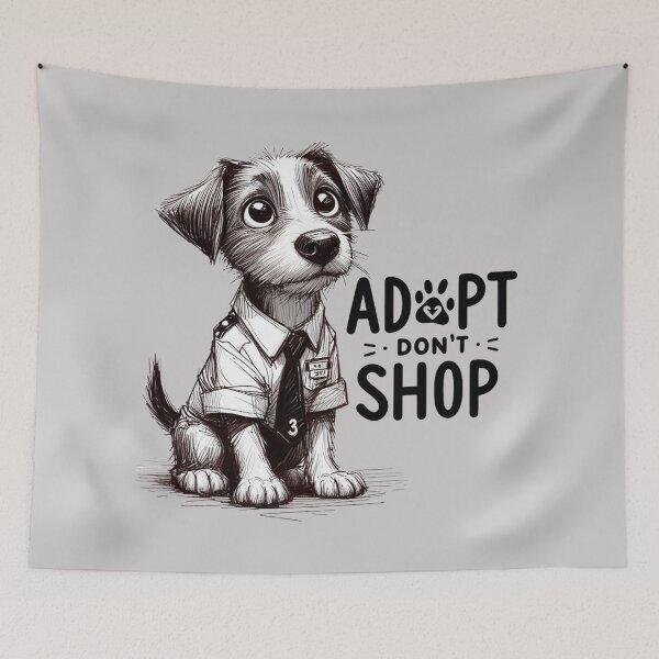 Item preview, Adopt don't shop a cute dog designed and sold by VisualHut.