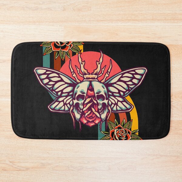 Item preview, Oldshool skull with rose designed and sold by MiroArtAbstra.