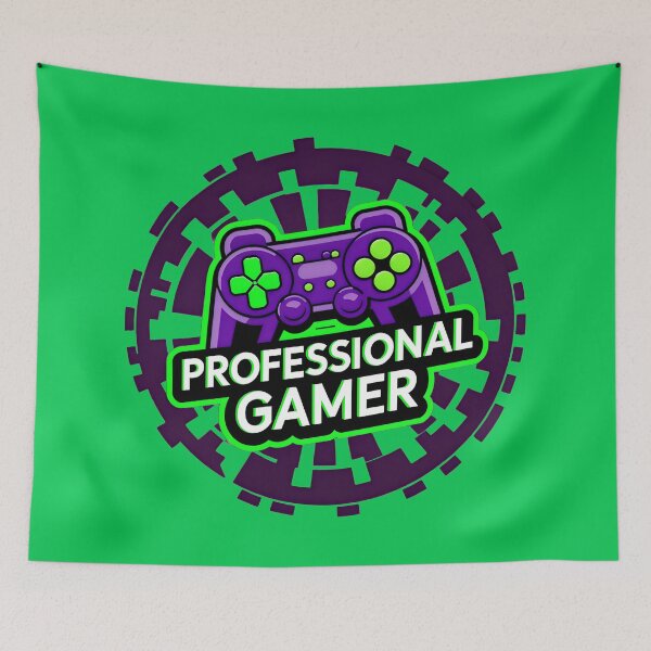 Item preview, Cool Professional Gamer Retro Game Controller Logo designed and sold by TheArtOfPat.