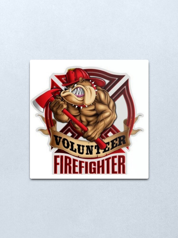 Alternate view of Volunteer FireFighter Bulldog Metal Print