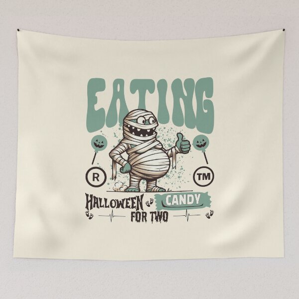 Item preview, Eating Halloween candy for two designed and sold by Peerless-Prime.