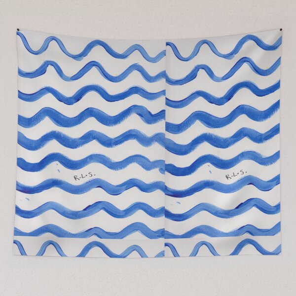 Item preview, Wavy Blue  designed and sold by ArtistRebeccaLS.
